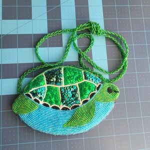 Beaded Turtle Crossbody Bag Maui By Design Mini Coin Purse